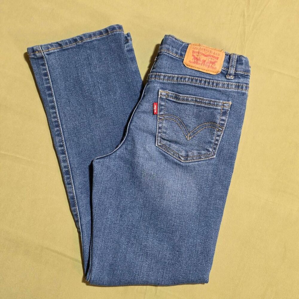 Levi's bootcut jeans girls size 10 regular blue denim jeans